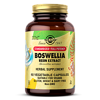 Босвелия Экстракт, Boswellia Resin Extract, Solgar, 60 вегетарианских капсул