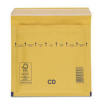 Конверт бандерольный для CD -дисків 180 х 160 крафт коричневий з відривною лентой 200 штук