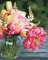 Художній творчий набір, картина за номерами Яскраві півонії, 40x50 см, «Art Story» (AS0685)