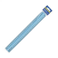 Лінійка 30см Buromax пластик блакитна з утримувачем BM.5828-30