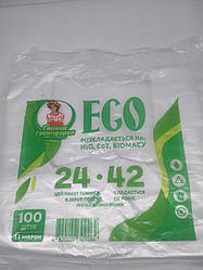 Пакет Майка ТМ "Гаряча Господарка" ЕКО 24х42 5кг (100шт.)