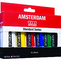 Краски акриловые Royal Talens AMSTERDAM STANDARD набор 6цв.x20мл (8712079329310)