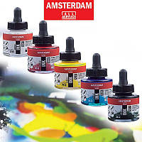 Тушь акриловая AMSTERDAM INK, (105) Белила титановые, 30мл, Royal Talens