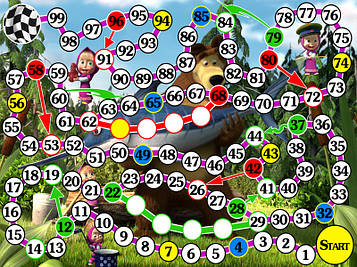 Гра-Ходилка "Маша і Міша"
