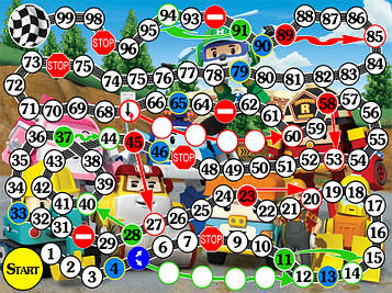 Гра-Ходилка "Робокар Полі"