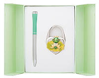 Набір подарунковий Fairy Tale: ручка кулькова + гачок д сумки зелений