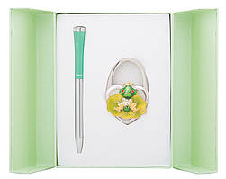 Набір подарунковий Fairy Tale: ручка кулькова + гачок д сумки зелений