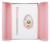 Набір подарунковий Fairy Tale: ручка кулькова + гачок д сумки рожевий
