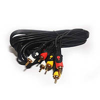 Кабель 3 RCA * 3 RCA (тюльпан) HQ 5м