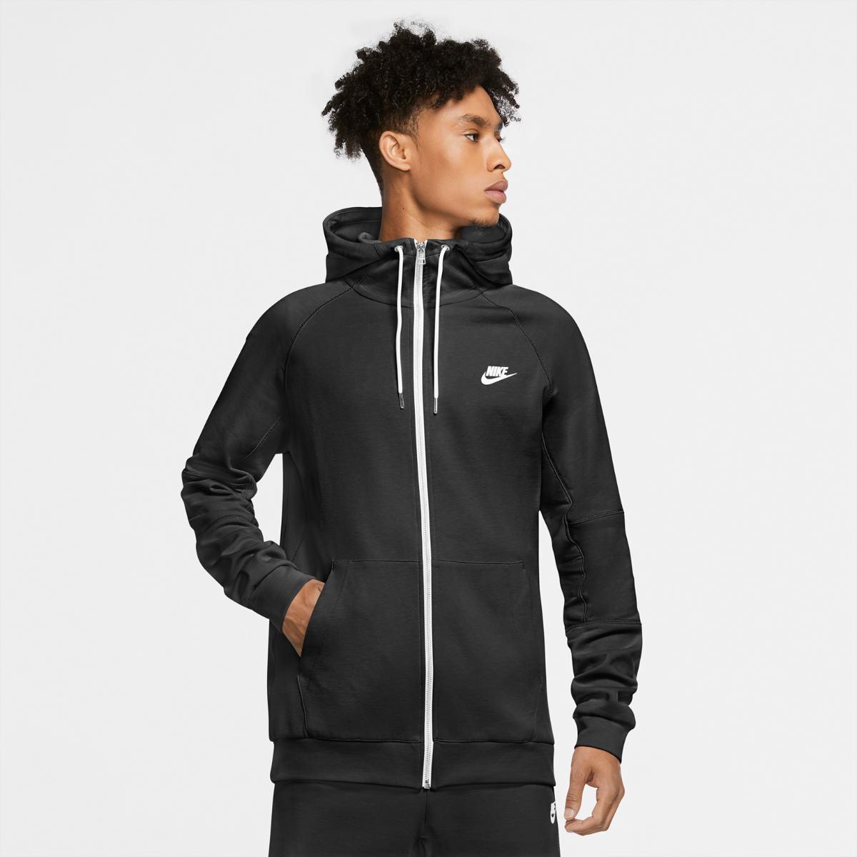 Толстовка спортивная мужская синяя NIKE M NSW MODERN HOODIE FZ FLC
