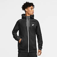 Толстовка спортивная мужская синяя NIKE M NSW MODERN HOODIE FZ FLC