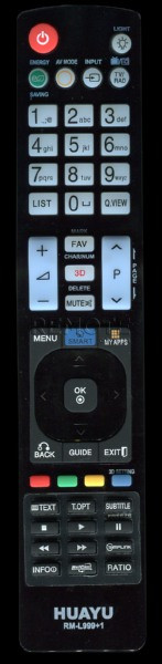 Пульт LG RM-L999/L930 LCD універсальний