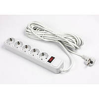 Сетевой фильтр 10м Gembird SPG5-G-10MG 5 розеток