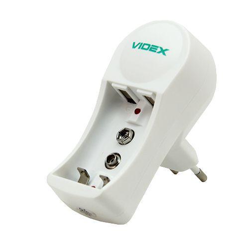 Зарядний пристрій Videx VCH-N201 для 2 аккумул. АА або ААА, крона