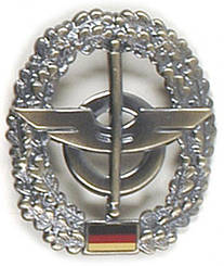 Беретный значок Бундесверу Війська постачання Barettabzeichen orig. Bw Metall Nachschubtruppe