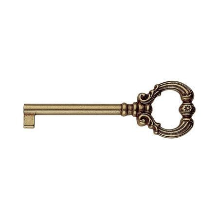 Ключ для меблевого замку KM33725-Brass стара бронза