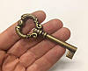 Ключ для меблевого замку KM33725-Brass стара бронза, фото 2