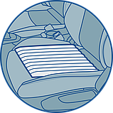 Подушка для водія з гречки - на сидіння авто 37 *42 см Олві Україна, фото 5