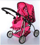 Коляска для ляльки 9672 Melogo бірюзова h = 62 cm, 2 в 1, класика, фото 7