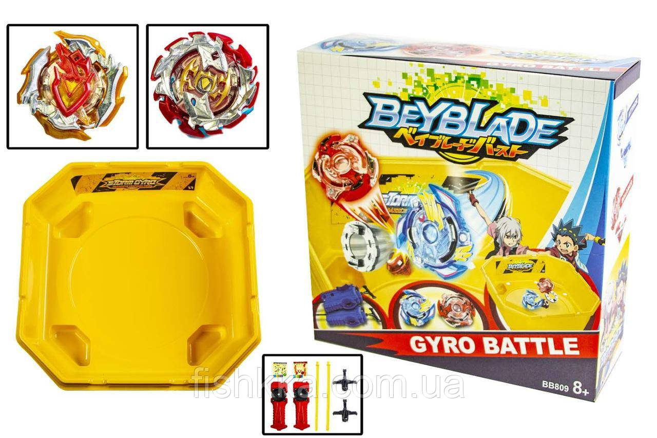 Набор "Бейблейд" BeyBlade Burst Evolution арена с ловушками, 2 пусковых механизма, 2 волчка - фото 1 - id-p1321376514