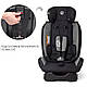 Дитяче автокрісло ME 1017-2 STEP чорно-сіра - фото 9 - id-p1321376575