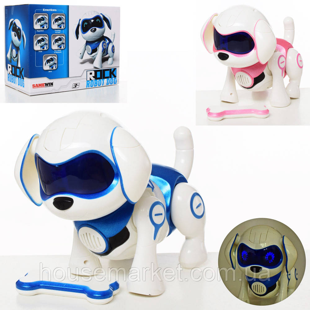 Дитяча музична інтерактивна собака 961 з кісточкою - фото 1 - id-p1321377331