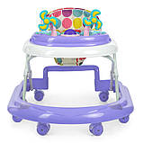 Дитячі ходунки ME 1056 DOLPHIN VIOLET з музичним блоком, фото 6