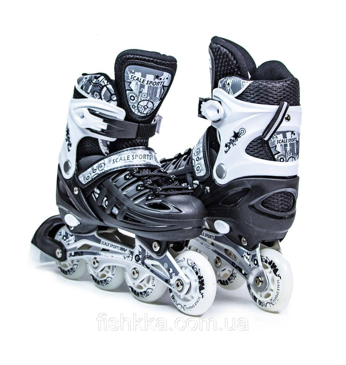 Ролики Scale Sports Black LF 905, розмір 29-33