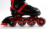 Ролики Caroman Sport Red, розмір 27-31, фото 4