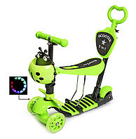 Самокат Scooter "Божа корівка" 5in1 Green