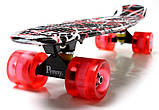 Penny Board "Red design" Світяться колеса!, фото 4