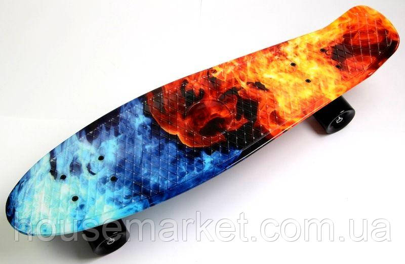 Penny Board Nickel 27" "Fire and Ice".