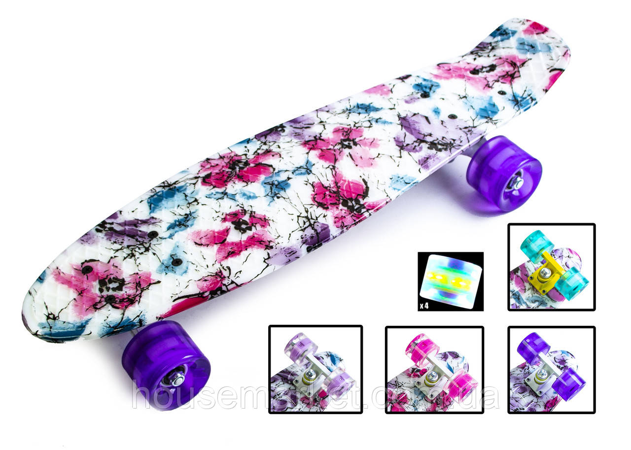 Penny Board "Flowers chamomile" Світяться колеса