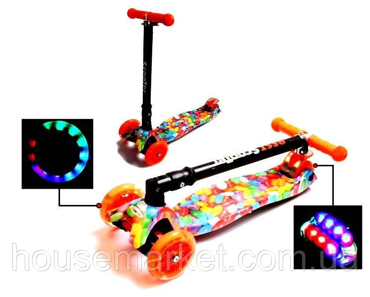 Дитячий самокат MAXI. Caramel. Складаний кермо. - фото 1 - id-p1321378239