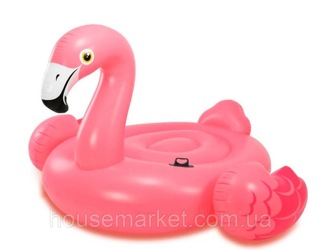 Надувний пліт Фламінго рожевий 203*196*124 см, 2 ручки - фото 1 - id-p1633427907