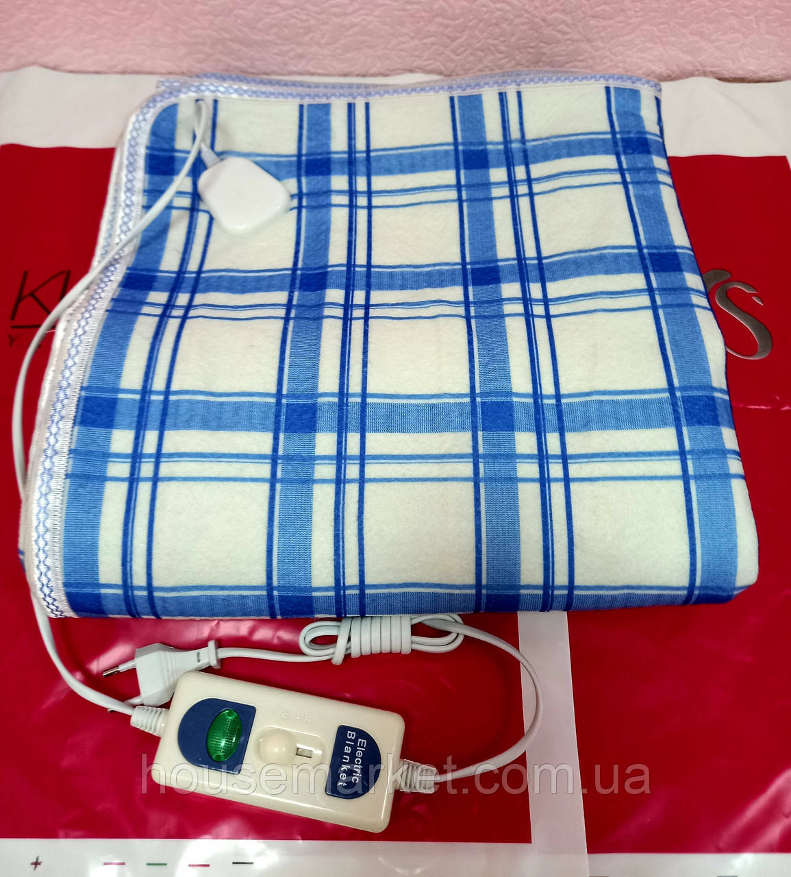 Электропростынь односпальне байкова, електроковдра, електрогрілка, 145*75 ,Туреччина - фото 1 - id-p1321378346