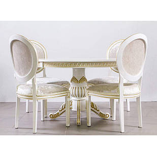 Комплект стіл Версаль 110х110 см + 4 стільця Сицилія