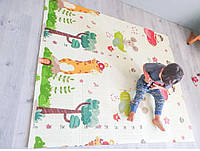 Дитячий термокилимок Babypol Тепла підлога складана двосторонній килимі 180*200 см, Дорога + Рестомір