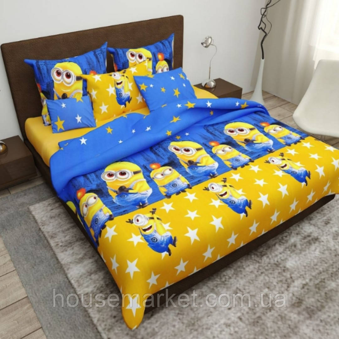 Комплект дитячої постільної Міньйони, Бязь Голд