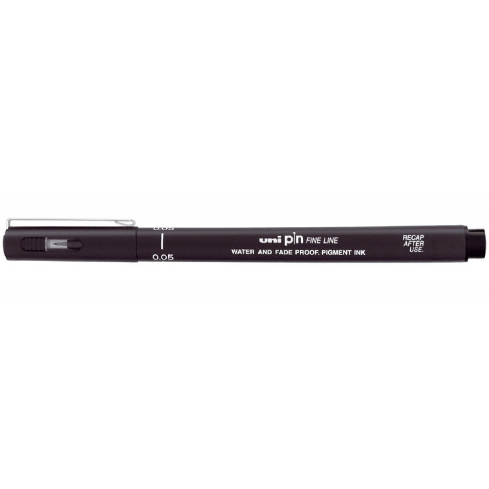 Ручка лайнер Uni Pin Fine Linе чорний 0.05 мм (PIN005-200.Black)