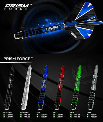 Набір хвостовики + оперення до дротикам дартс Winmau Prism 3 штуки, фото 2