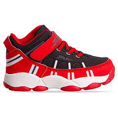Кросівки високі дитячі Sport 1807-3 розмір 31-36 REDANDBLACK червоний-чорний