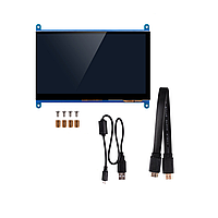 7-дюймовый ЖК-дисплей IPS с сенсорным экраном 1024 * 600/800 * 480 HD HDMI-монитор для Raspberry Pi