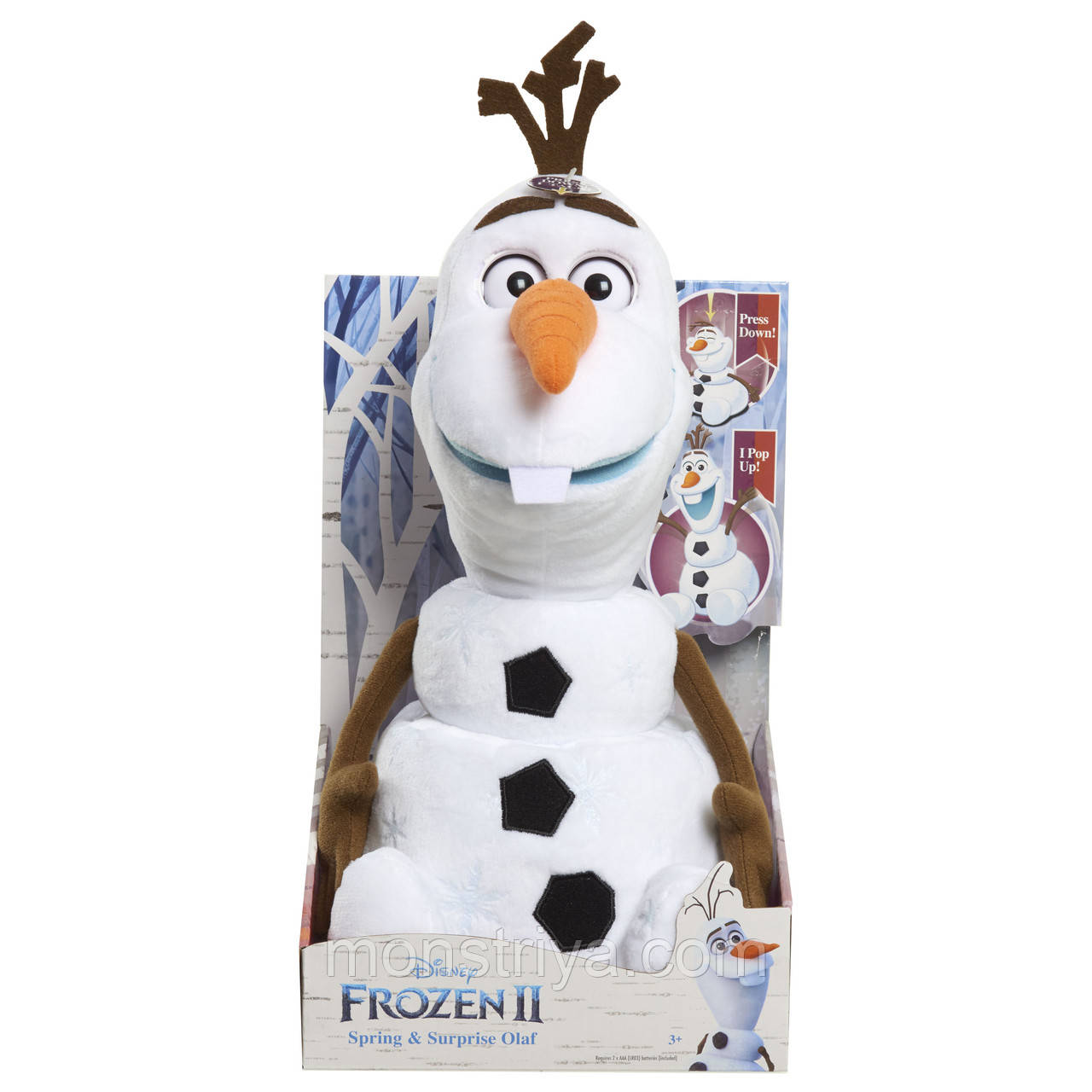 Інтерактивний сніговик Олаф зі світловими ефектами Холодне серце 2 "Frozen 2" Дісней