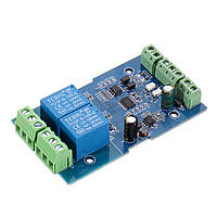 Подвійний 5шт протоколу Modbus-RTU по 2-смугова релейний модуль перемикач вхід і вихід RS485/TTL для зв'язку