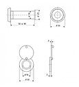 Глазок дверной Apecs 5016/50-90-CR, фото 2