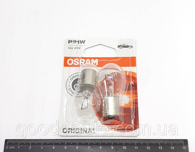 Лампа P21W BA15s (Osram) 7506-02B, фото 1