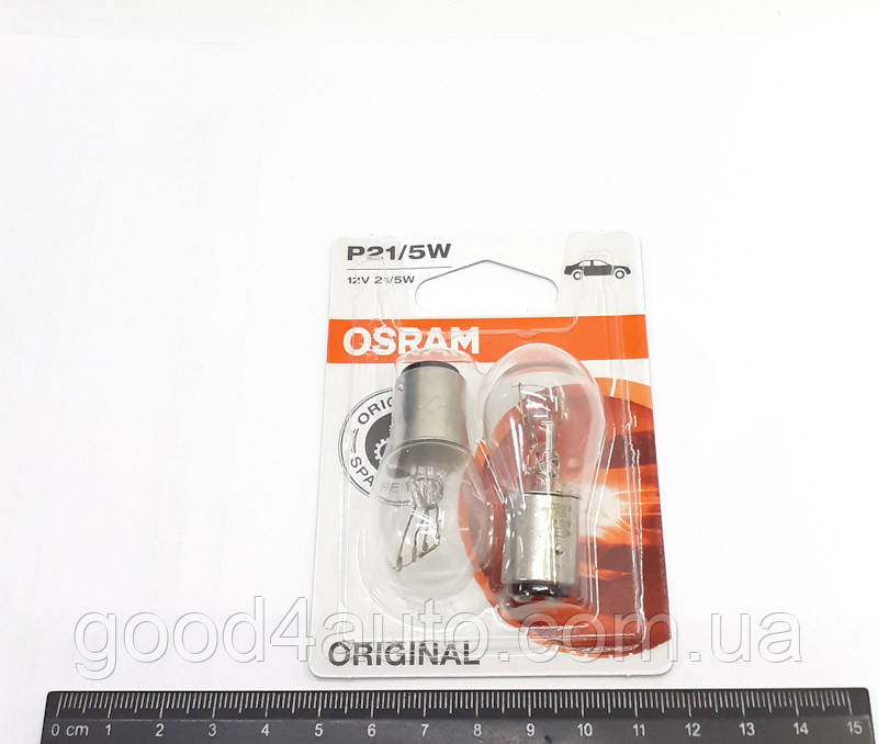Лампа P21/5W BAY15D (Osram) 7528-02B, фото 1