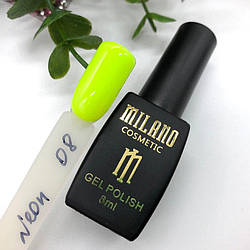 Гель-лак Milano Neon №8, 8 мл
