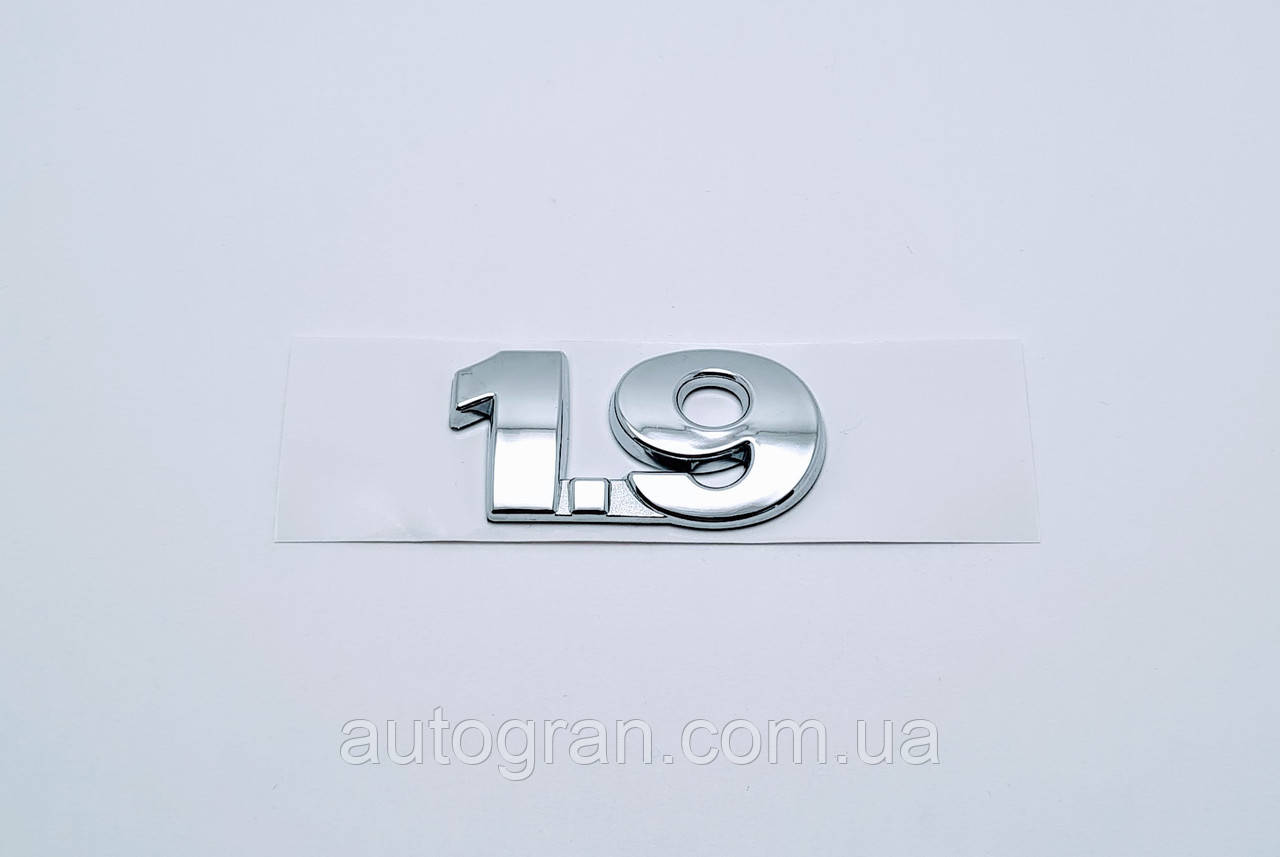 Емблема напис багажника VW Volkswagen 1.9